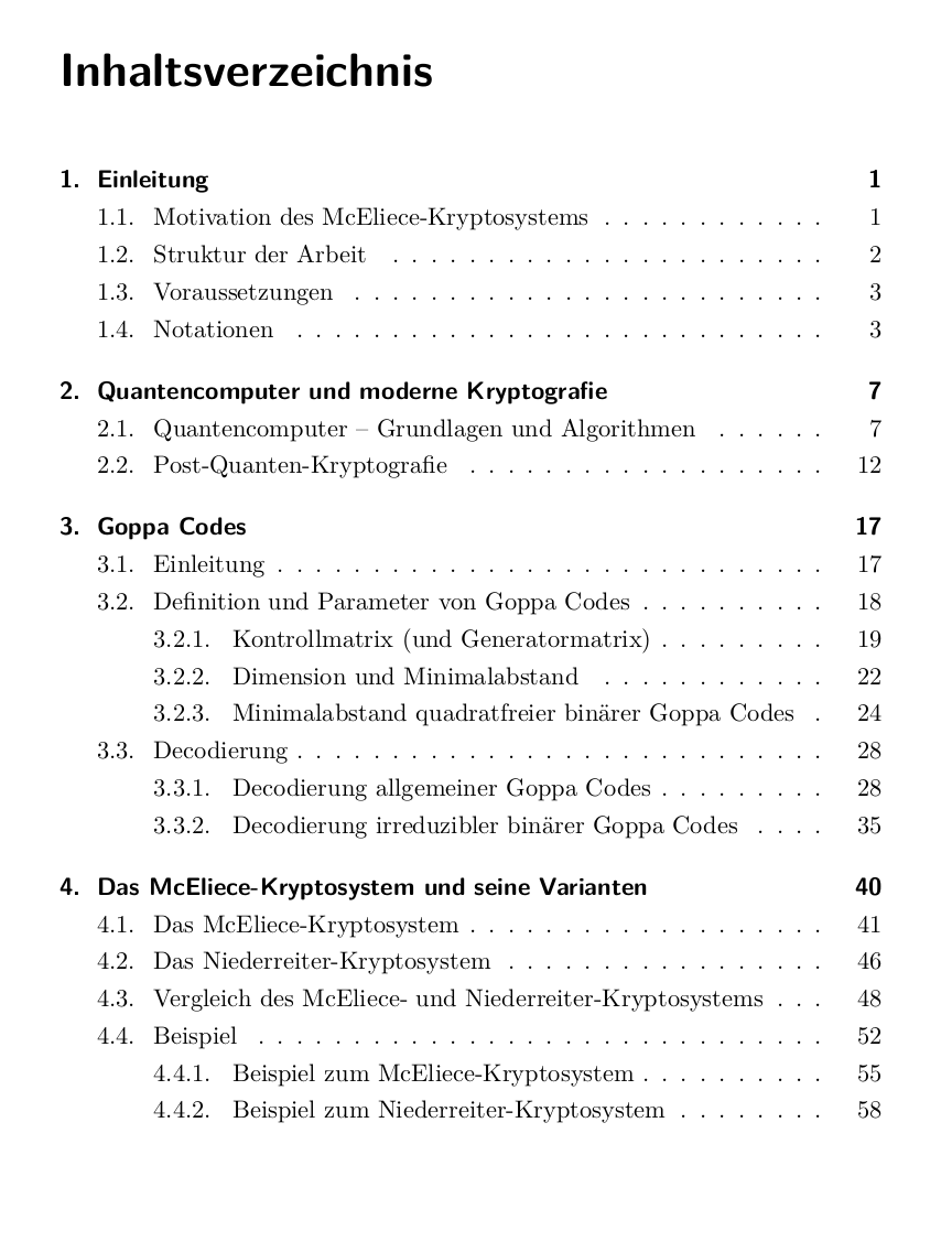 Kapitelübersicht des Buches